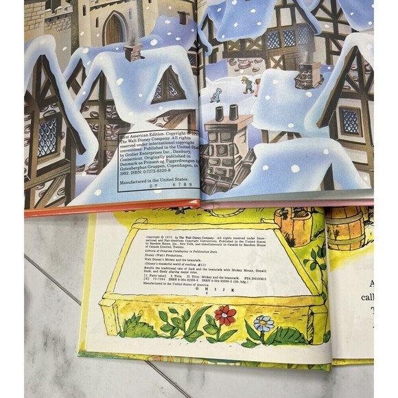 Disneys Wonderful World Of Reading Books Lot Of 2 Mickey And The Beanstalk - Picture 3 of 3